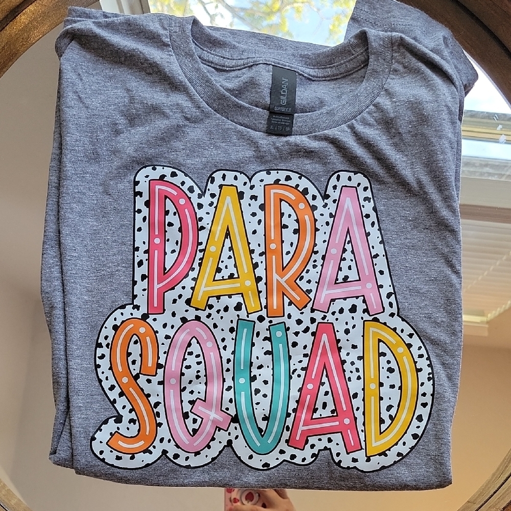 Gray PARA SQUAD Graphic T-Shirt